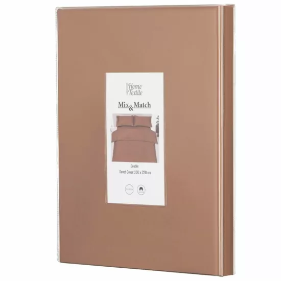 ARDESTO Пододеяльник Mix&Match, 200х220см, 100% хлопок, сатин, шоколад