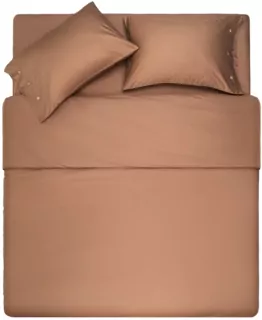 ARDESTO Простынь Mix&Match, 240×260см, 100% хлопок, сатин, шоколад