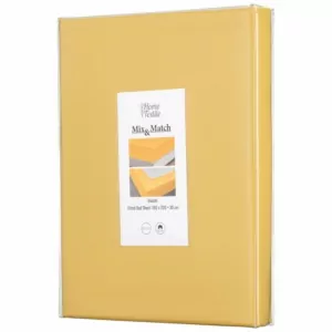 ARDESTO Простынь на резинке Mix&Match, 180×200+30см, 100% хлопок, сатин, солнечный