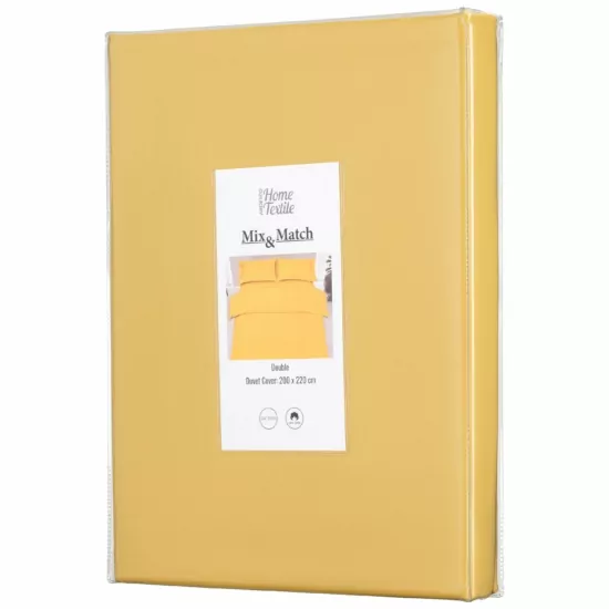 ARDESTO Пододеяльник Mix&Match, 200х220см, 100% хлопок, сатин, солнечный