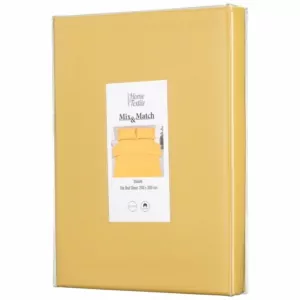ARDESTO Простынь Mix&Match, 240×260см, 100% хлопок, сатин, солнечный