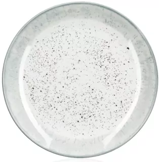 ARDESTO Dessert plate Siena, 19cm, porcelain, white-gray