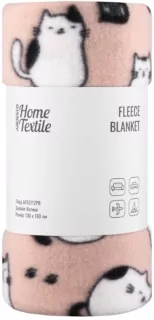 ARDESTO Плед Fleece, 130х160см, 100% полиэстер, котики