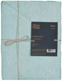 ARDESTO Tablecloth Oliver, 136cm, 100% cotton, turquoise