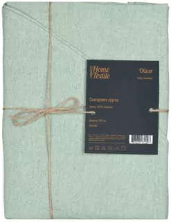 ARDESTO Tablecloth Oliver, 200cm, 100% cotton, aquamarine
