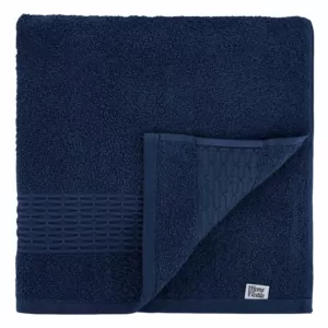 ARDESTO Terry towel set Lotus 50х90cm, 70х140cm, 2pcs, 100% cotton, dark blue