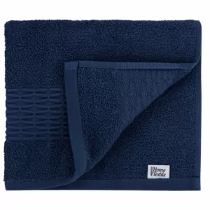 ARDESTO Terry towel set Lotus 50х90cm, 70х140cm, 2pcs, 100% cotton, dark blue