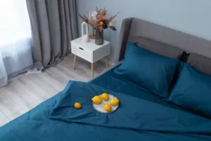 ARDESTO Простирадло на резинці Mix&Match, 180×200+30см, 100% бавовна, сатин, океан