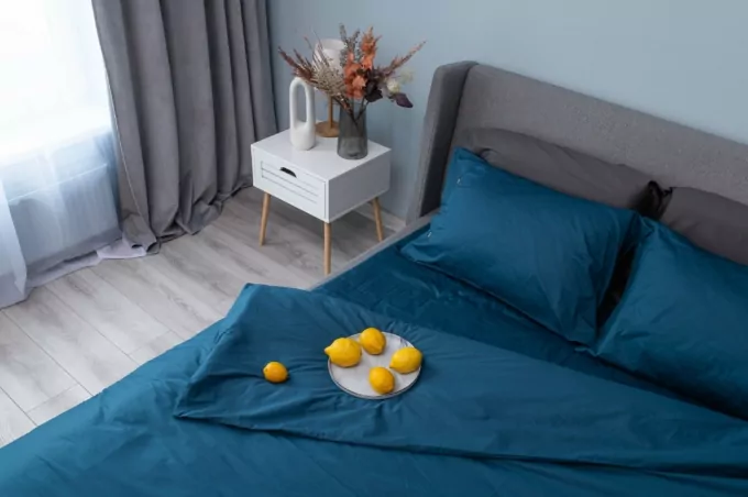 ARDESTO Простирадло на резинці Mix&Match, 180×200+30см, 100% бавовна, сатин, океан