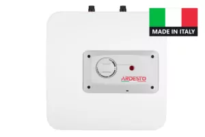 ARDESTO Electric water heater compact, 15L, 1,2kW, mounting under the sink, mechanical control, B, Italy, white-grey