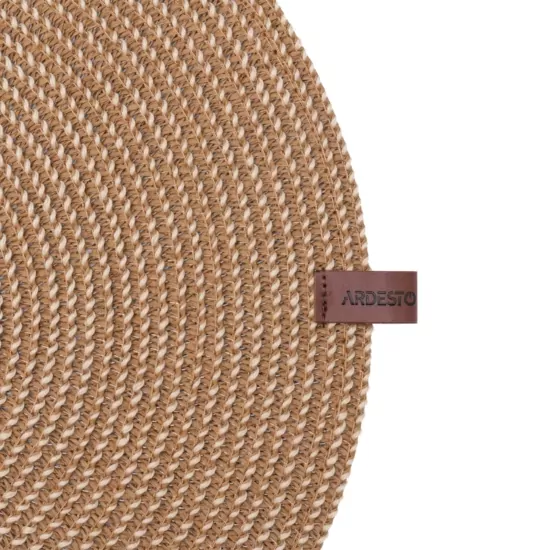 ARDESTO Serving mat, 38cm, polyester, paper twine, round