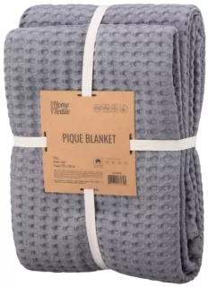 ARDESTO Плед Pique 220×230см, 100% хлопок, серый
