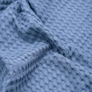 ARDESTO Плед Pique 220×230см, 100% хлопок, голубой
