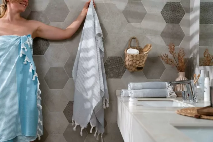 ARDESTO Рушник SPA 90х180см, 100% бавовна, сірий