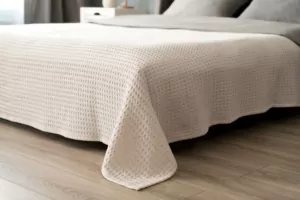 ARDESTO Плед Pique 220×230см, 100% хлопок, айвори
