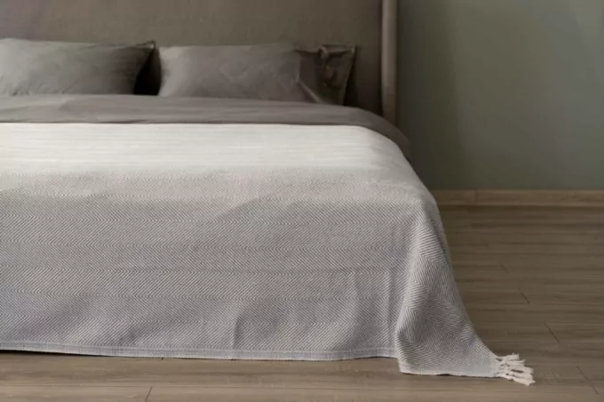 ARDESTO Summer blanket 210х230cm, 100% cotton, grey