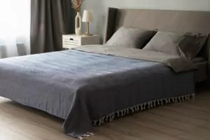 ARDESTO Summer blanket 190х220cm, 100% cotton, blue