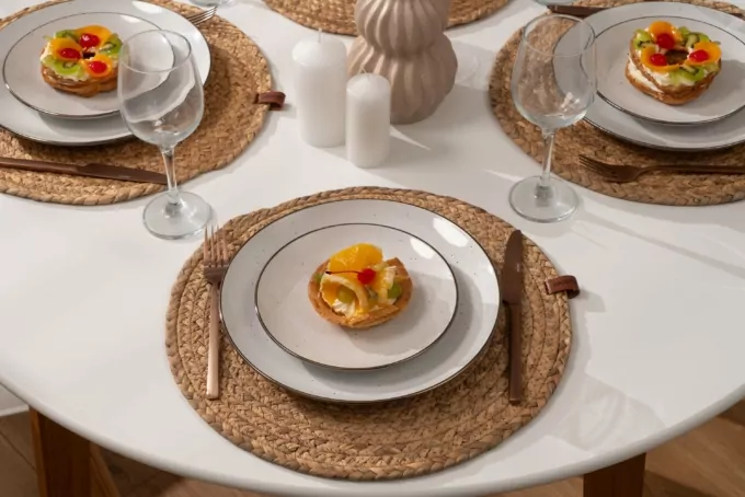 ARDESTO Serving mat, 38cm, polyester, round