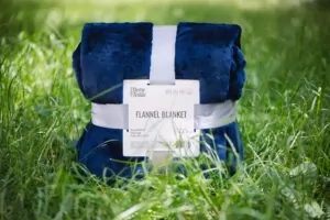 ARDESTO Плед Flannel, 160х200см, 100% полиэстер, синий