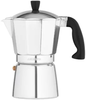 ARDESTO Coffee Maker Gemini Cremona, 0.4l, 9 cups, aluminum