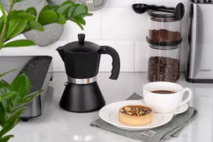 ARDESTO Coffee Maker Gemini Trento, 0.3l, 6 cups, aluminum, black
