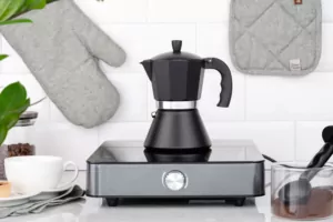 ARDESTO Coffee Maker Gemini Trento, 0.3l, 6 cups, aluminum, black