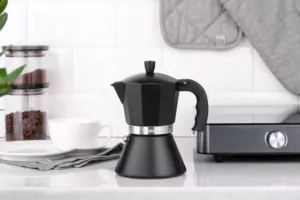ARDESTO Coffee Maker Gemini Trento, 0.3l, 6 cups, aluminum, black