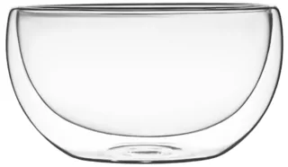 ARDESTO Double wall borosilicate bowl Ardesto, 14.5cm, transparent