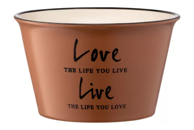 ARDESTO Bowl Way of life, 550ml, ceramics, brown