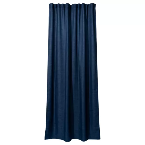 ARDESTO Curtain 150х270cm, linen look, 100% polyester, dark blue