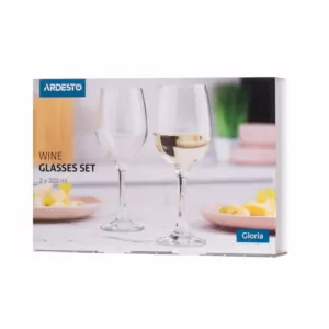 ARDESTO Wine glasses set Gloria, 300ml, 3pcs, glass, transparent