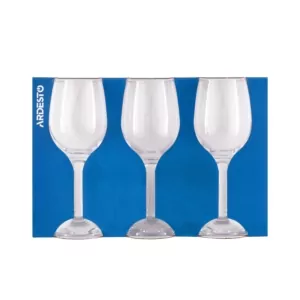 ARDESTO Wine glasses set Gloria, 300ml, 3pcs, glass, transparent