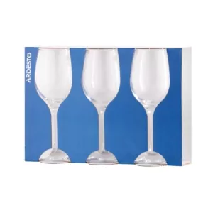 ARDESTO Wine glasses set Gloria, 300ml, 3pcs, glass, transparent