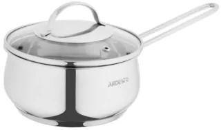 ARDESTO Saucepan with glass lid Gemini Liguria, 1.8l, stainless steel