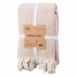 ARDESTO Summer blanket 190х220cm, 100% cotton, beige