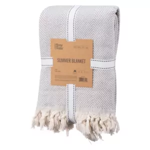 ARDESTO Summer blanket 210х230cm, 100% cotton, grey