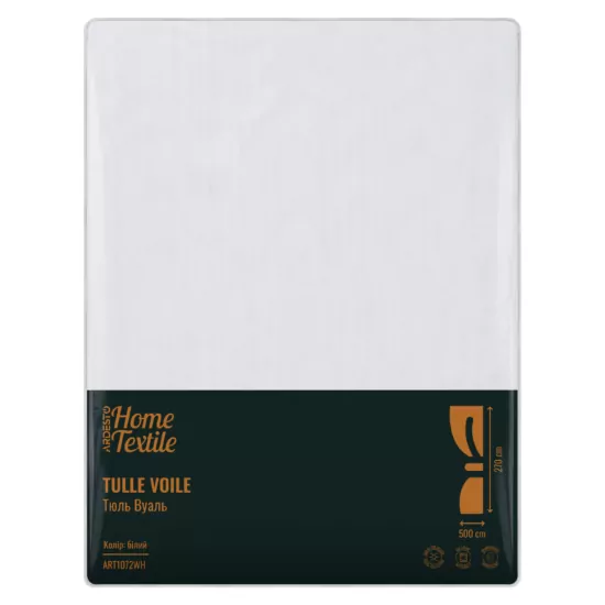 ARDESTO Tulle 500х270cm, veil, 100% polyester, white