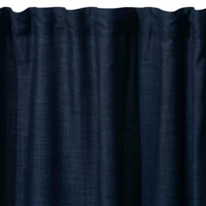 ARDESTO Curtain 150х270cm, linen look, 100% polyester, dark blue