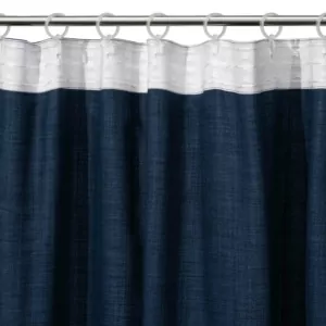 ARDESTO Curtain 150х270cm, linen look, 100% polyester, dark blue