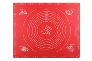 ARDESTO Silicone mat Golden Brown, 50х60cm, silicone, red