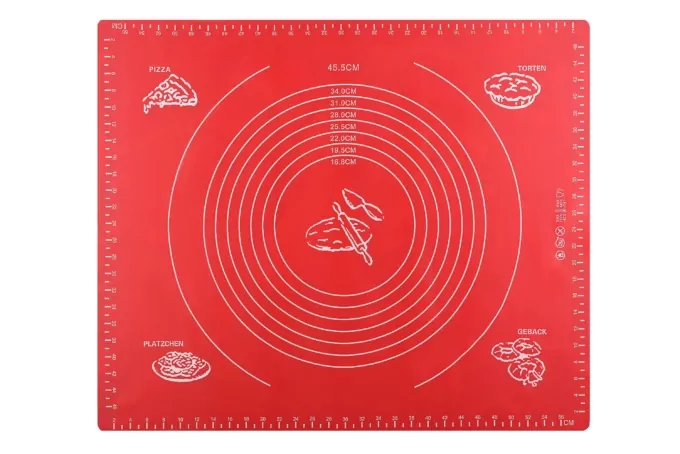 ARDESTO Silicone mat Golden Brown, 50х60cm, silicone, red