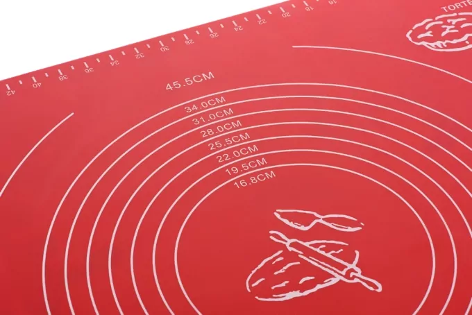 ARDESTO Silicone mat Golden Brown, 50х60cm, silicone, red