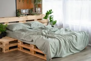 ARDESTO КПБ 1.5сп Gloria, підковдра 160х220см, простирадло 160х220см, наволочки (2) 50х70см, 100% бавовна, сатин, клітинка зелений
