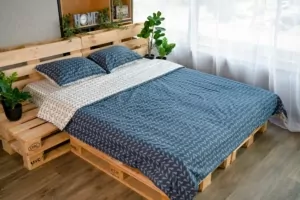 ARDESTO КПБ 2.0сп Gloria, підковдра 200х220см, простирадло 230х240см, наволочки (2) 50х70см, 100% бавовна, сатин, геометрія синій