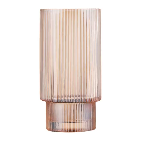 ARDESTO Long glasses set, 380ml, 2pcs, glass, golden