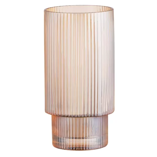 ARDESTO Long glasses set, 380ml, 2pcs, glass, golden