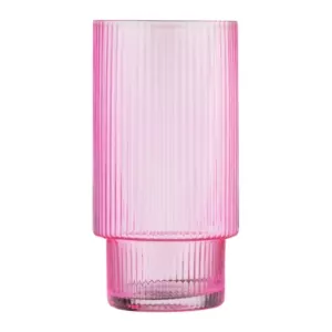 ARDESTO Long glasses set, 380ml, 2pcs, glass, pink