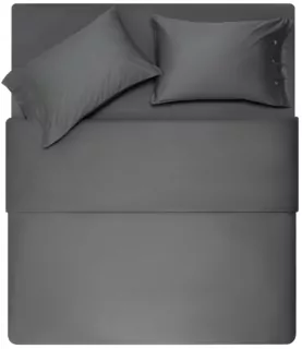 ARDESTO КПБ 1.5сп Mix&Match, підковдра 160х220см, простирадло 180х240см, наволочки (2) 50х70см, 100% бавовна, сатин, сірий