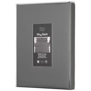 ARDESTO КПБ 2.0сп Mix&Match Premium, пододеяльник 200х220см, простынь 240х260см, наволочки (2) 50х70см, 100% хлопок, сатин, серый