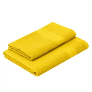 ARDESTO Terry towel set Essence 50х90cm, 70х140cm, 2pcs, 100% cotton, yellow